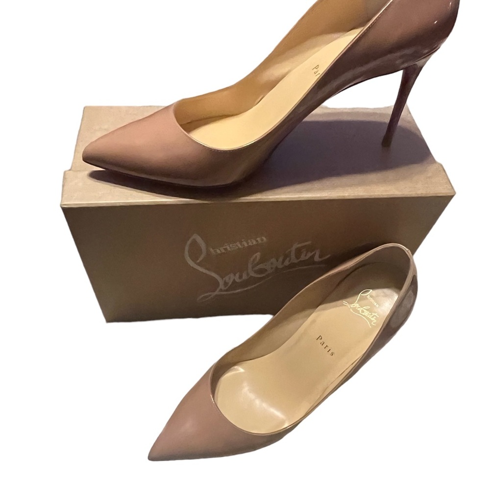 CHRISTIAN LOUBOUTIN Pigalle Follies Pointed Toe Pump 100. EU41